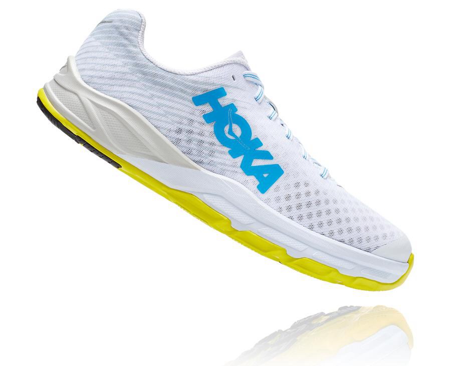 Hoka One One Evo Carbon Rocket Löparskor Herr - Vita - NGIWR-8037